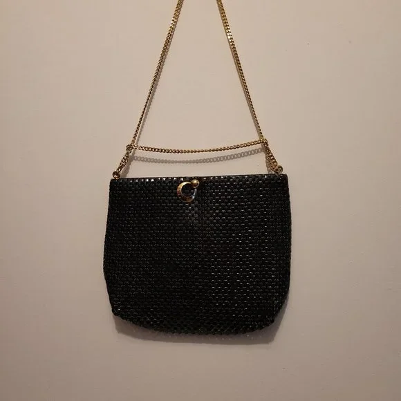 Whiting And Davis Luxury Brand Black Chainmail Purse Good Condtion - Picture 2 of 4